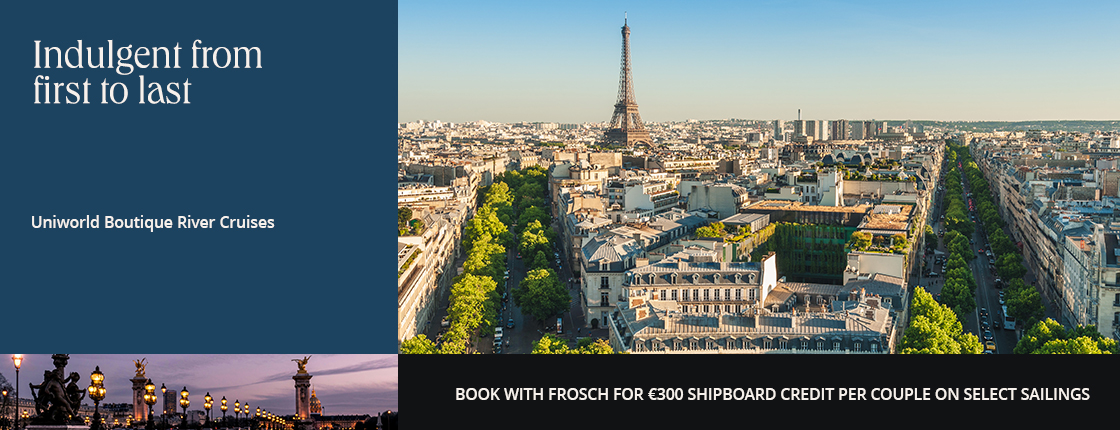 Indulgent from first to last, Uniworld Boutique River Cruises, Book with FROSCH for €300 shipboard credit per couple on select sailings
